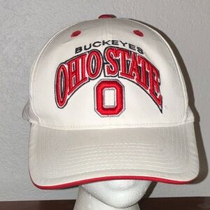 Top of the World Ohio State Buckeyes White and Red Hat vintage adjustable rare
